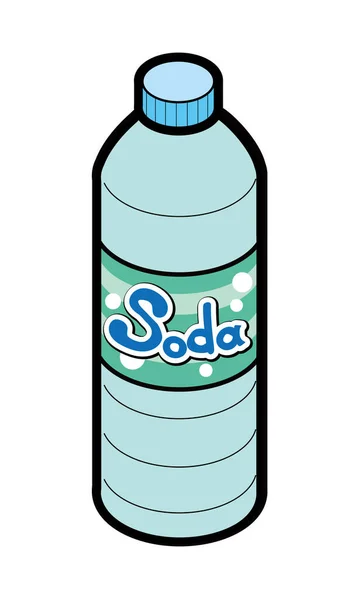 Ilustrasi Air Soda Untuk Minuman Botol Plastik - Stok Vektor