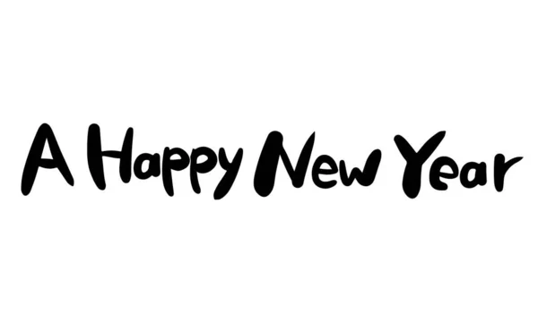 Happy New Year Text — Stock Vector