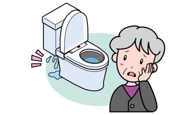 Büyükannemin başı dertte çünkü tuvalet tankından su sızıyor.