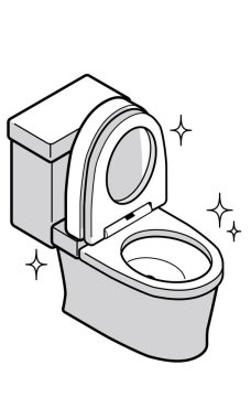 Güzel ve temiz tuvalet.