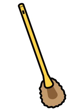 Tuvaleti temizlemek için kulplu fırça