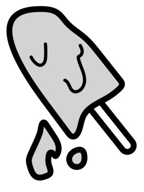 Sıcak ve erimiş üzümlü dondurma.