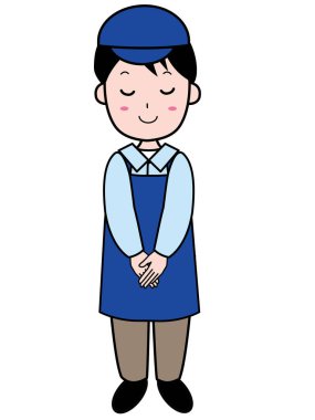 Eğilen genç bir adam