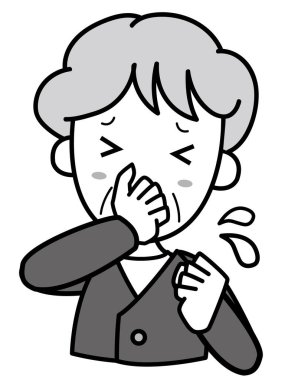 Büyük anne kötü kokudan rahatsız oldu.