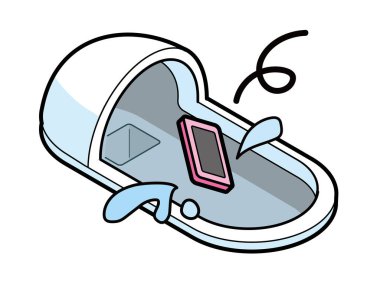 Cep telefonu Japon tarzı bir tuvalete düşüyor.