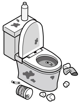 Dağınık Batı tuvaleti