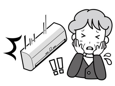 Klimanın düşmesine şaşıran büyükanne.