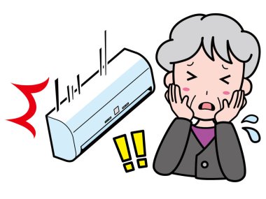 Klimanın düşmesine şaşıran büyükanne.