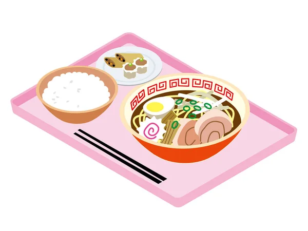 日本员工餐厅菜单 — 图库矢量图片