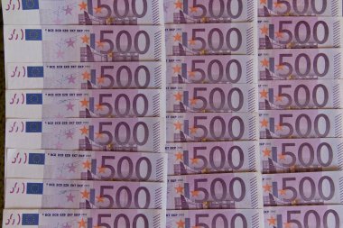 Euro Para Banknotları. Avrupa Merkez Bankası