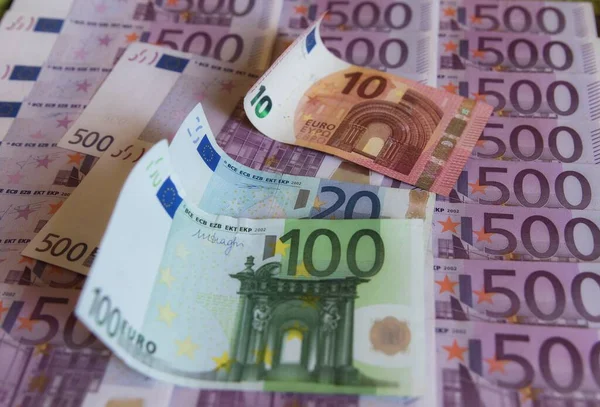 Euro Money Banknotes European Central Bank — Stock Photo, Image