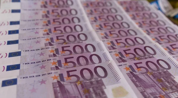 Billetes Euros Banco Central Europeo —  Fotos de Stock