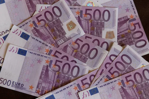 Euro Pénz Bankjegyek Európai Központi Bank — Stock Fotó
