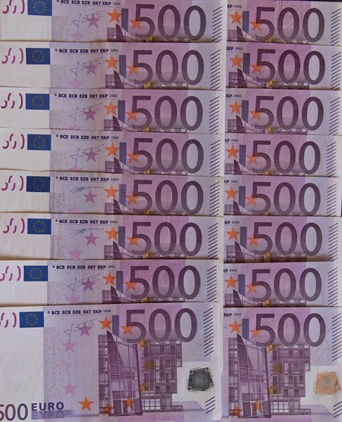 Euro Money Banknotes European Central Bank — Stock Photo, Image