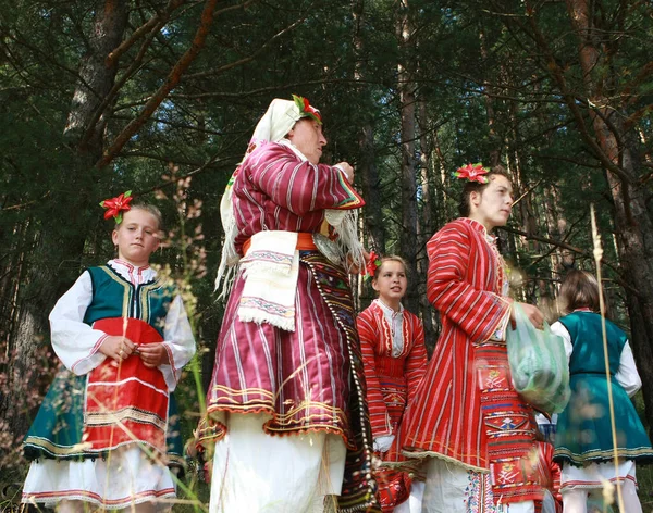 Koprivshtica Bulgarie Août 2010 Les Gens Costume Folklorique Traditionnel Foire — Photo