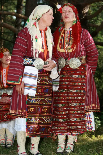 Koprivshtica Bulharsko Srpna 2010 Lidé Tradičním Lidovém Kostýmu Národního Folklórního — Stock fotografie