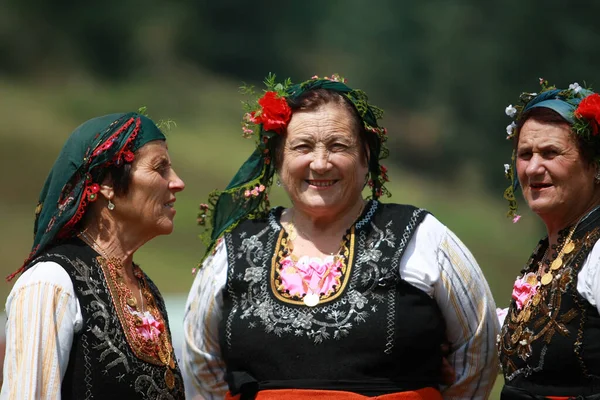 Koprivshtica Bulgaria August 2010 People Traditional Folk Costume National Folklore — Stock Photo, Image