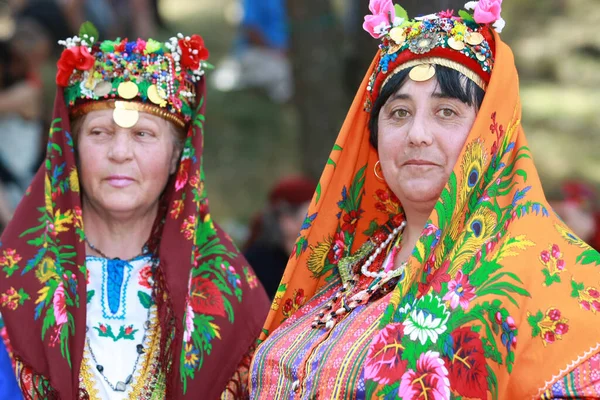 Koprivshtica Bulgaria August 2010 People Traditional Folk Costume National Folklore — Stock Photo, Image