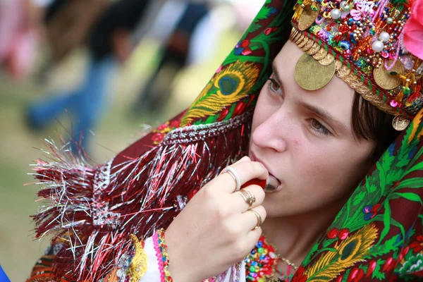 Koprivshtica Bulgarie Août 2010 Les Gens Costume Folklorique Traditionnel Foire — Photo
