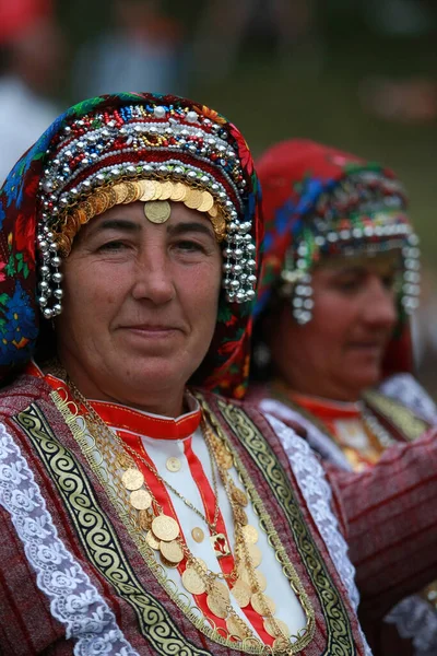 2010 Koprivshtica Bulgaria August 2010 People Traditional Folk Costume National — 스톡 사진