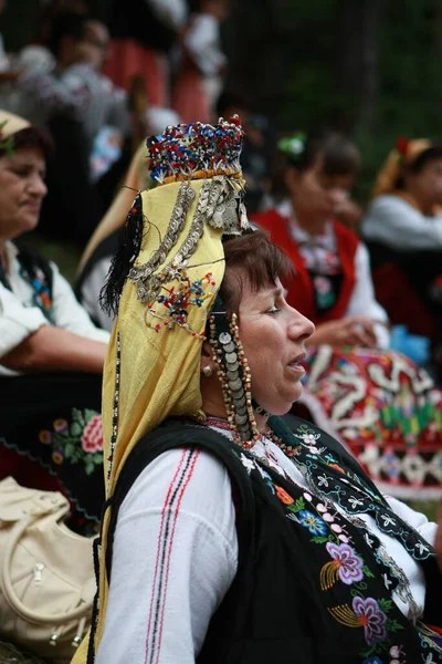 2010 Koprivshtica Bulgaria August 2010 People Traditional Folk Costume National — 스톡 사진