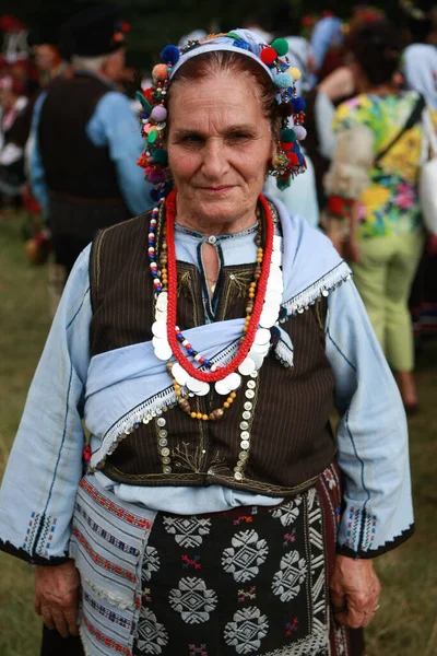 2010 Koprivshtica Bulgaria August 2010 People Traditional Folk Costume National — 스톡 사진