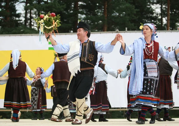 Koprivshtica Bulgaria August 2010 People Traditional Folk Costume National Folklore — Stock Photo, Image