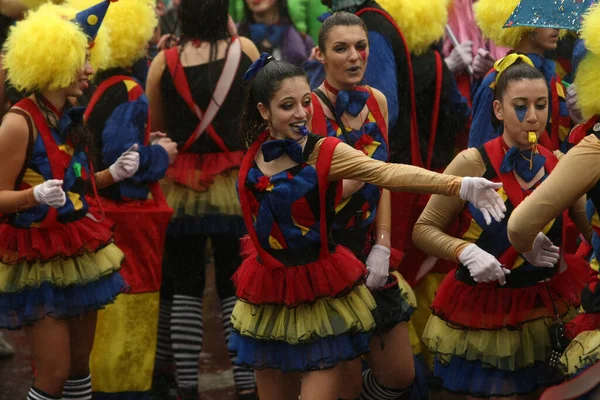 Xanthi Grécia Março 2014 Amigos Não Identificados Vestidos Com Trajes — Fotografia de Stock