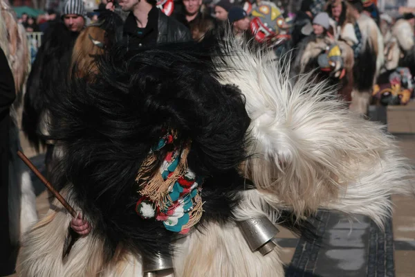 Pernik Bulharsko Ledna 2016 Maškarní Festival Surva Bulharském Perníku Lidé — Stock fotografie