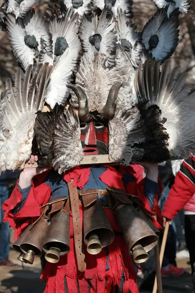 Pernik Bulharsko Ledna 2016 Maškarní Festival Surva Bulharském Perníku Lidé — Stock fotografie