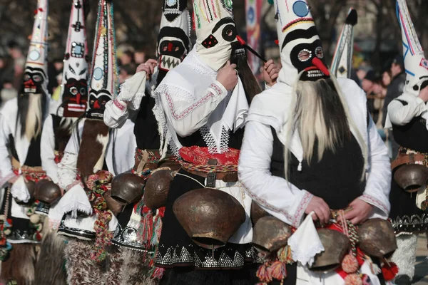 Pernik Bulgaristan Ocak 2016 Bulgaristan Pernik Kentinde Maskeli Balo Festivali — Stok fotoğraf