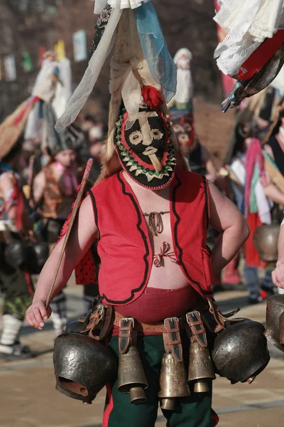 Pernik Bulgaria January 2016 Masquerade Festival Surva Pernik Bulgaria People — Stock Photo, Image