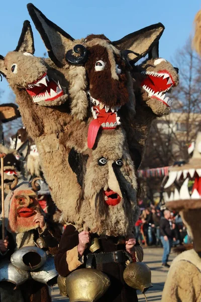 Pernik Bulgaristan Ocak 2019 Bulgaristan Pernik Kentinde Düzenlenen Uluslararası Maskeli — Stok fotoğraf