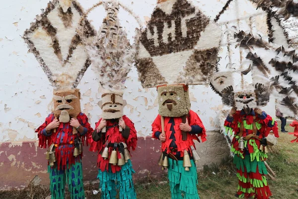 Zemen Bulgarien März 2019 Maskenfestival Surva Zemen Bulgarien Menschen Mit — Stockfoto