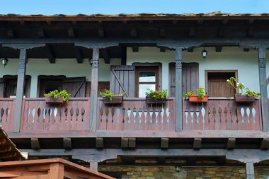Summer time in the Village of Leshten, Bulgaria. Stone houses, Bulgaria, Europe. The Village of Leshten is architectural reservation