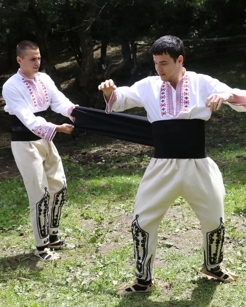 Vratsa Bulgaria June 2018 People Traditional Authentic Folk Costumes Recreating — Φωτογραφία Αρχείου