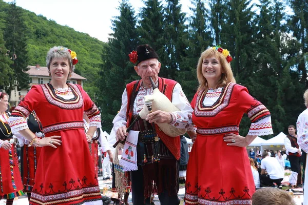 Vratsa Bulgaria June 2018 People Traditional Authentic Folk Costumes Recreating — Stock Fotó