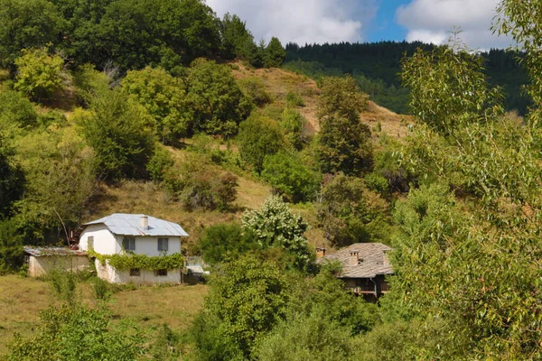 Casas Antiguas Reserva Cultural Histórica Del Pueblo Dolen Bulgaria Dolen — Foto de Stock