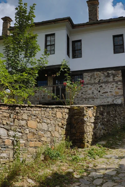 Старі Будинки Історичному Культурному Заповіднику Села Долен Болгарія Долен Відомий — стокове фото
