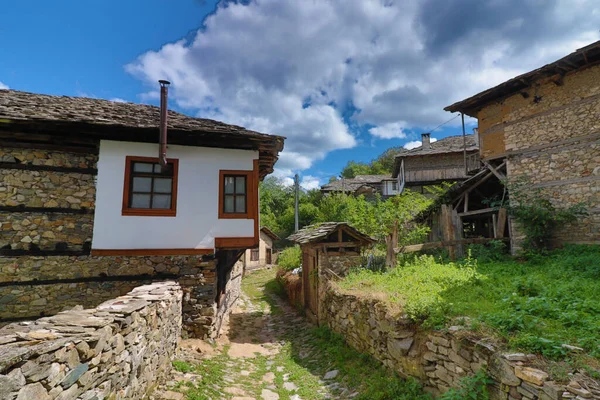 Casas Antigas Reserva Cultural Histórica Vila Dolen Bulgária Dolen Famosa — Fotografia de Stock