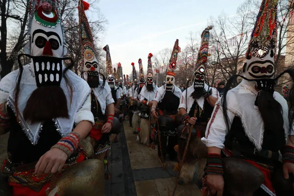 Pernik Bulgarie Janvier 2019 Festival Mascarade Surva Pernik Bulgarie Les — Photo