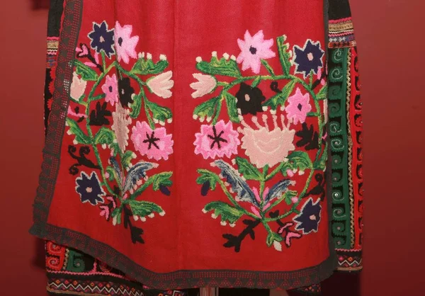 Authentieke Folk Stijl Details Van Kostuums Uit Bulgarije — Stockfoto