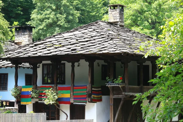 Дом Этнографическом Музее Открытым Небом Этар Одноименном Районе Габрово Болгария — стоковое фото