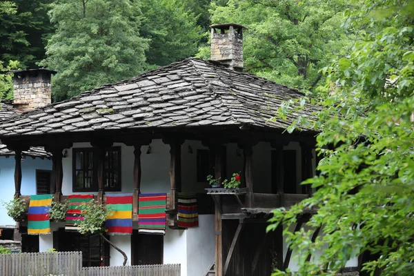 Huis Het Etnografisch Openluchtmuseum Etar Gelijknamige Wijk Gabrovo Bulgarije Het — Stockfoto