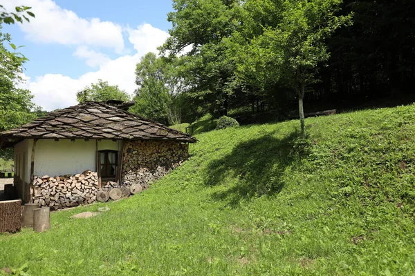 Hus Etnografiska Friluftsmuseet Etar Den Självbetitlade Stadsdelen Gabrovo Bulgarien Det — Stockfoto