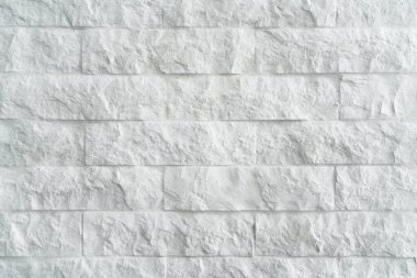 Beyaz tuğlalı arka plan. Yakın çekim..