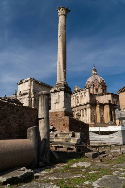 Rome Italy September 2020 Photo Roman Ruins — Stock Photo, Image