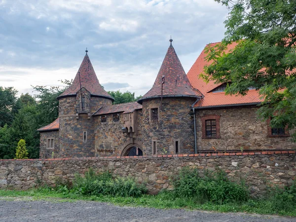 Czocha Polen August 2019 Haupttor Zum Schloss Czocha Und Zwei — Stockfoto