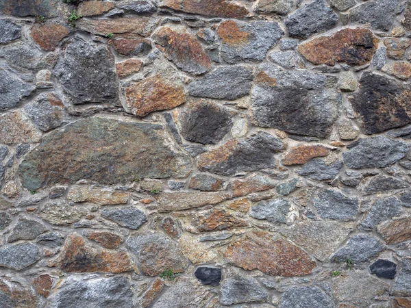 Close Old Stronghold Castle Wall Stone Pattern Texture Background — Stock Photo, Image
