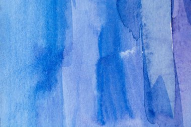 Kağıt dokusunda mavi suluboya, arkaplan tasarımı, elle boyanmış element